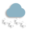 Bewölkt schwerer Schnee