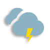 Bewölkt mäßiger Regen mögliche Gewitter